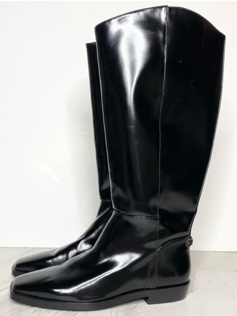 Sam Edelman Cesar Black Tall Athletic Fit Riding Boot 8